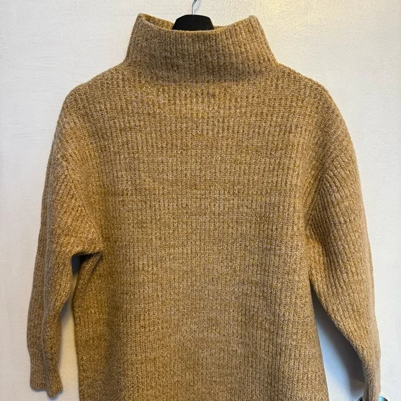 FINAL PRICE - Aritzia Wilfred Montpellier Sweater Dress - Camel - Picture 6 of 11